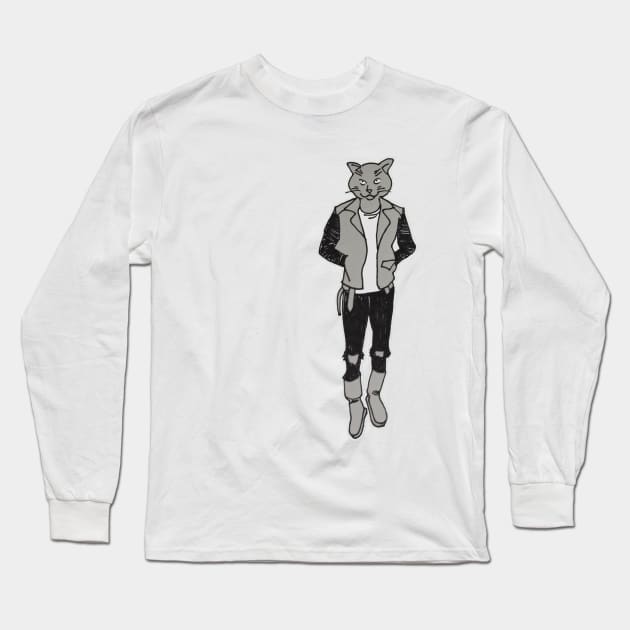 jaquet cat Long Sleeve T-Shirt by theprometeus